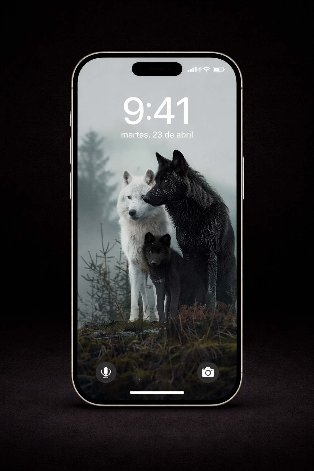 PACK 3 WALLPAPERS - El Lobo Negro, familia y legado | Premium 4K Vertical Wallpapers