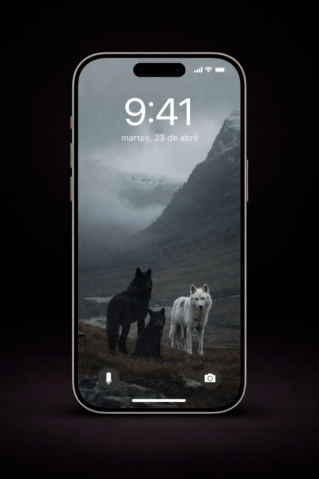 PACK 3 WALLPAPERS - El Lobo Negro, familia y legado | Premium 4K Vertical Wallpapers